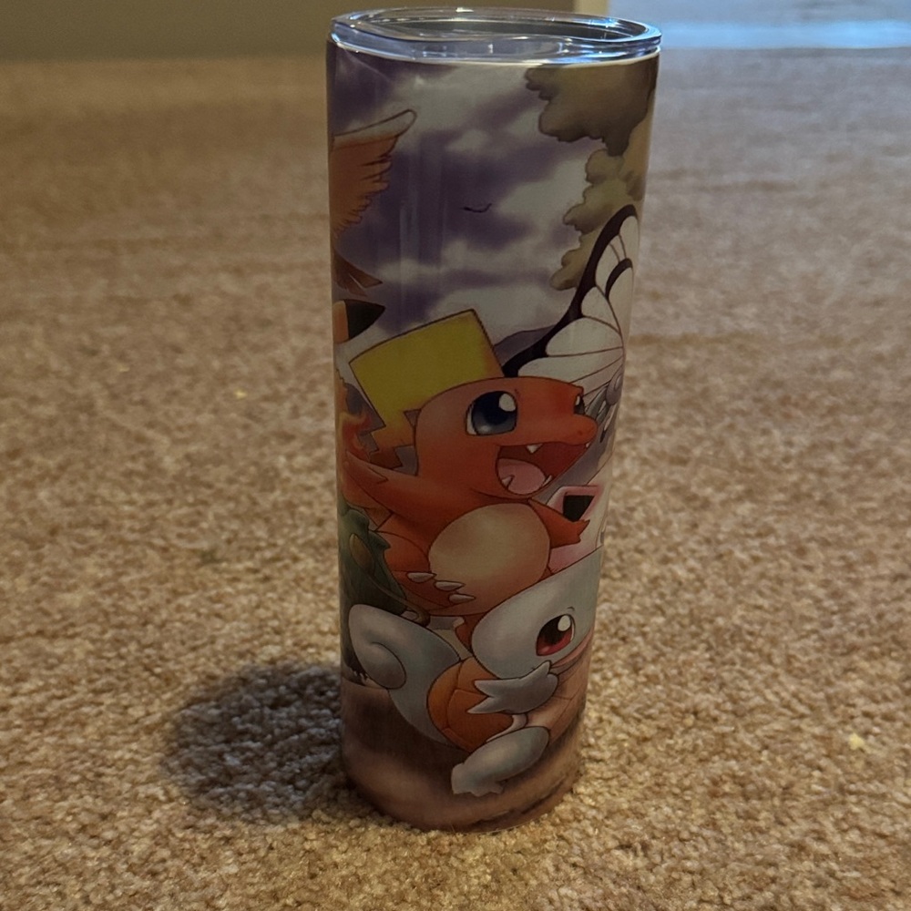 Pokemon Themed Skinny Tumbler